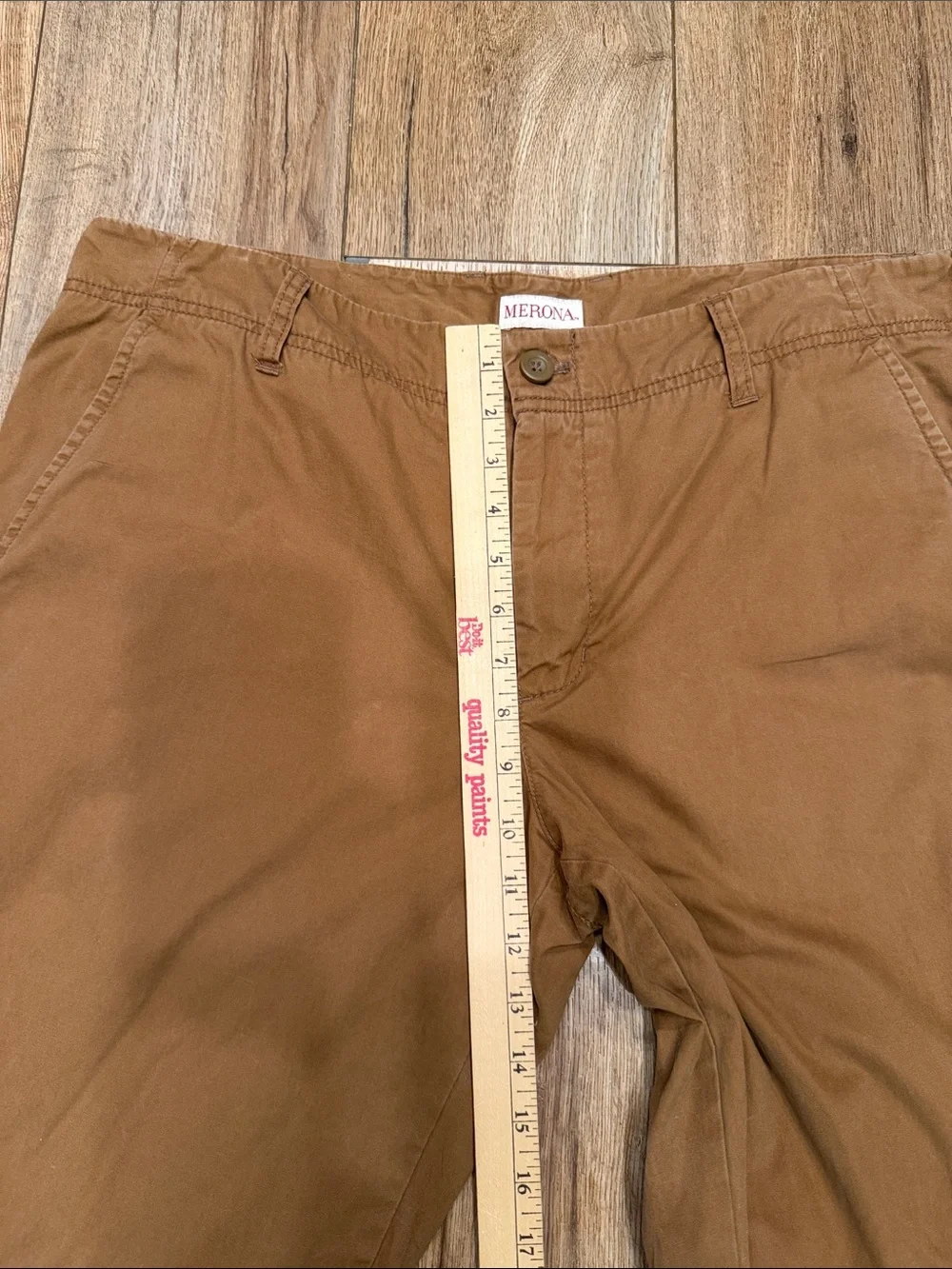 Merona Flannel Lined Chinos 38x32 100% Cotton Winter Workwear